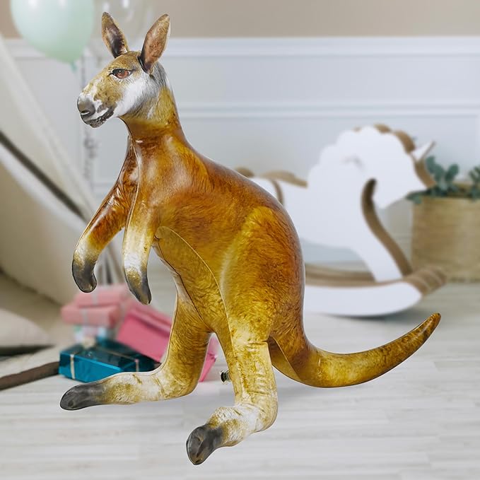 Jet Creations Kangaroo Inflatable 40"L x 30"H – Aussie Joey Blow Up Animal Toy for Kids Ages 3+; Safari & Birthday Party, Holiday, Fall & Halloween Decor, Yard Display, VBS, Photo Prop, 1 PC