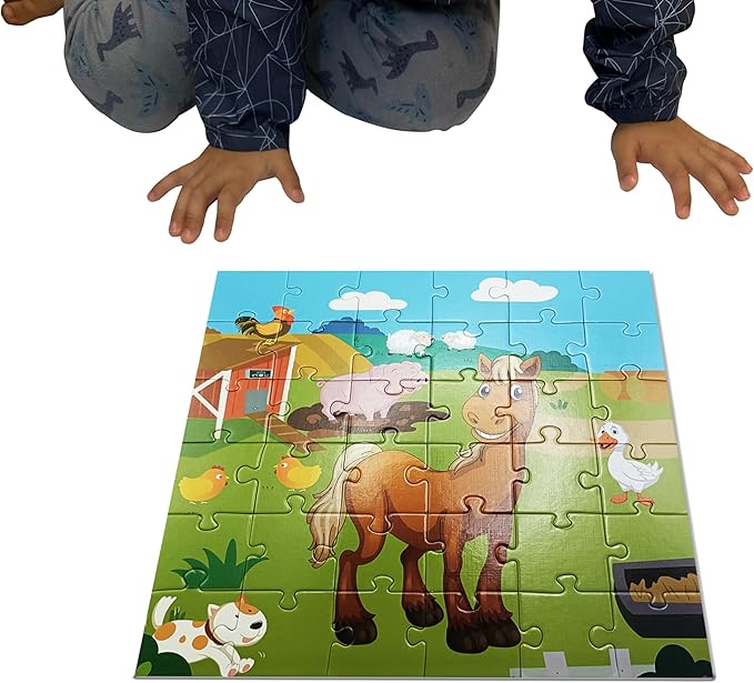 Horse Floor Puzzle for Kids,Animal Jigsaw Large Puzzles 36Piece Puzzle for Toddler Ages 3+,Children Learning Preschool Educational Toys,Gift for 3+ Years Old (Horse)