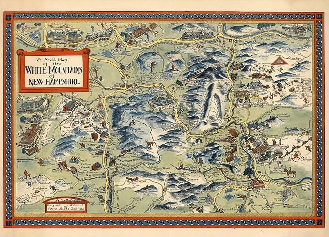 1000 Piece Adult Jigsaw Puzzle | 1960 | White Mountains | New Hampshire Puzzle