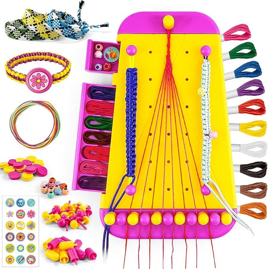 YYSTEBS Friendship Bracelet Making kit - Jewelry String braiding Set for Girls Age 6,7,8,9,10,11,12, Creative Toys for Christmas and Birthday Gifts