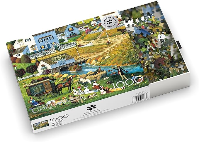 Buffalo Games - Charles Wysocki - Hound of The Baskervilles - 1000 Piece Jigsaw Puzzle for Adults -Challenging Puzzle Perfect for Game Nights - Finished Size is 26.75 x 19.75
