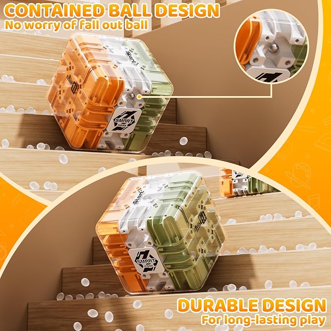 Rubik Race Game, 3D Maze Puzzle Games for Kids 8-12, Color-Match Puzzle Game, Education Sensory Toys Birthday Gift for Adults Kids 8 9+ Year Old Boy
