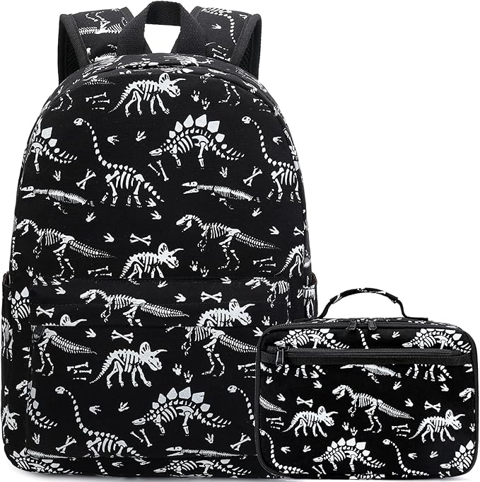 Kids School Backpack with Lunch Box for Boy Kindergarten BookBag School Bag Preschool Kindergarten Toddler Backpack (Luminous)
