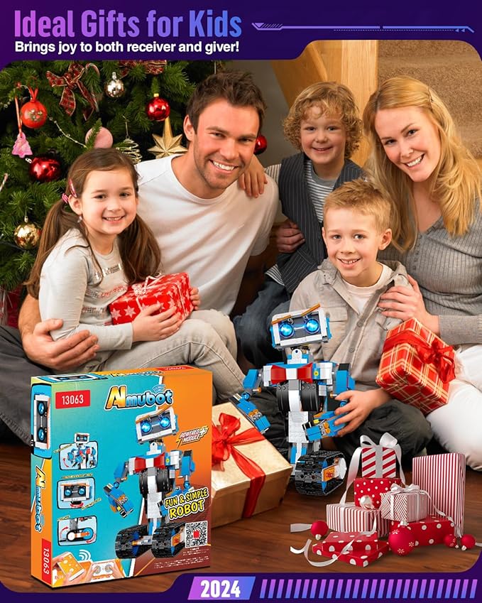 okk Robot Kit, STEM Toys for Kids 8-12, APP & Remote Control, DIY Engineering Educational Coding Robotics, Programmable Building Sets Gifts for Boys Girls