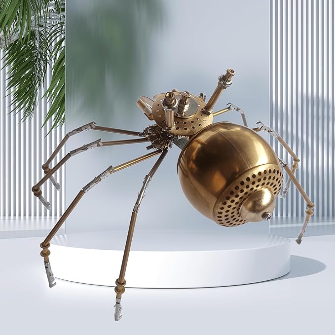 Mechanical Metal DIY 3D Insect Brass Puzzle (Golden Spiders)