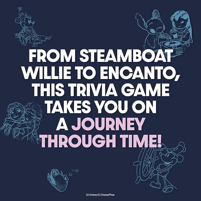 PlayMonster The Magical World of Disney Trivia Games – Board Games for Family Night, Family Games, Multi-Player Board Game, Family Board Game, Travel Games, Disney Game, Ages 6+