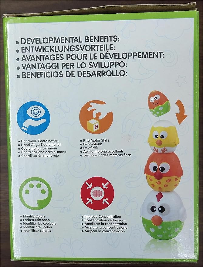 MOONTOY Chicken Toddler Easter Eggs Toys, Nesting Dolls Stacking Toys for Toddlers 1-3 Matching Shape Sorters Sensory Preschool Learning Baby Easter Basket Stuffers Gifts 6-12 12-18 Months, 1 Year Old