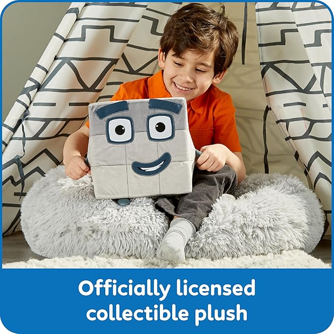 hand2mind Numberblock Nine Playful Pal, Plush Figure Toys, Numbers for Toddlers, Preschool Math Learning Toys, Stuffed Animal Plushies, Counting Blocks, Soft Stuffies, Kids Birthday Gifts