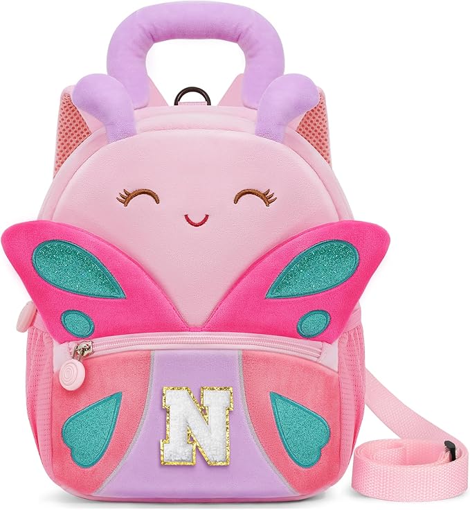 YOOLIFE Birthday Gifts for Girls Kids Personalized Kids Backpack for Little Girls, Kindergarten Elementary School Bookbag for Girl Toddler Teen Gift for Daughter Sister Pink Backpack N