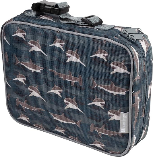 Bentology Lunch Bag for Boys- Kids Insulated Durable Lunchbox Tote Fits Bento Boxes, Containers, Jars & Water Bottles- Reusable School Lunch Sleeve w Clip on Handle- Keep Food Hotter or Colder Longer