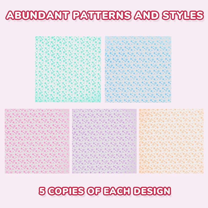 Glow in The Dark Origami Paper - Deep Tones - 50 Sheets 6x6 Inches - Luminous DIY Craft Paper for Night Themes, Ideal for Scrapbooking, Card Making and DIY Crafts