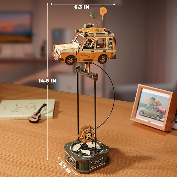 ROKR 3D Wooden Puzzles for Adults, 228 PCS DIY Craft Kit Balance Toy Road Tripper, Creative Christmas/Birthday Gifts for Teens & Adults