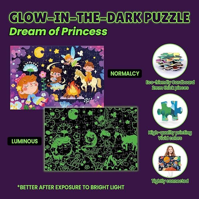 ELX Jigsaw Puzzle for Kids 3+, Floor Puzzle for Preschool Learning (19.7 X 15 in) (YGPT-Dream)