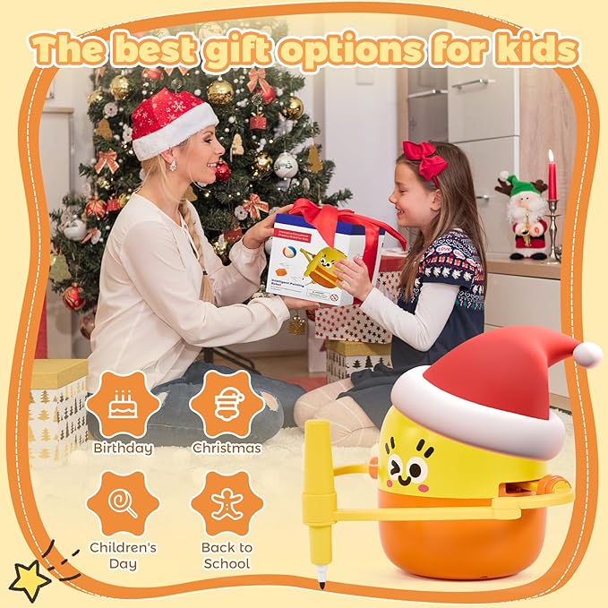 Drawing Robot for Kids, Interactive Educational Drawing Machine with Voice Interaction, Montessori Painting Learning Toy with 150 Word Cards, Birthday for Boys Girls 3 4 5 6 7 8