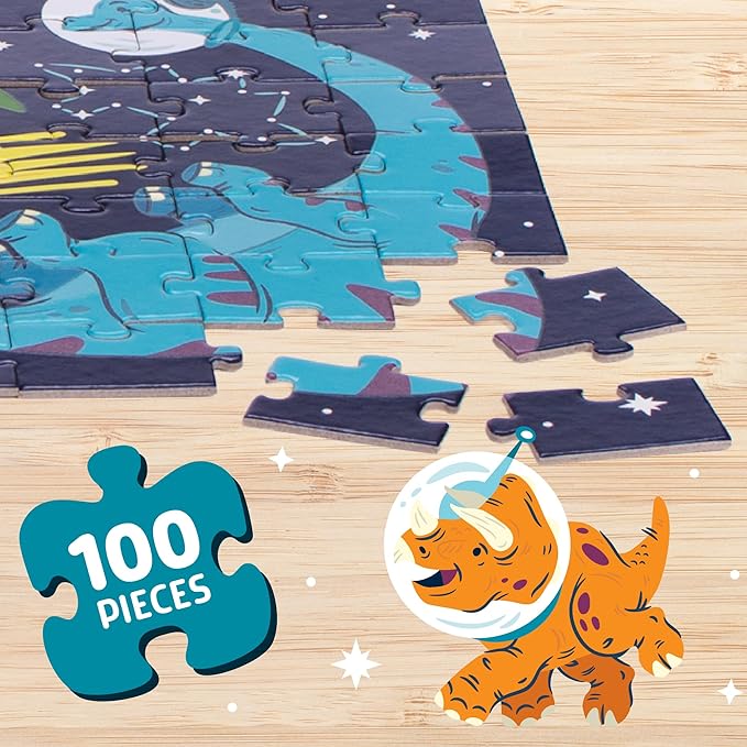 Chuckle & Roar Jigsaw 100 PC Educational Puzzle Roar-Some Edition