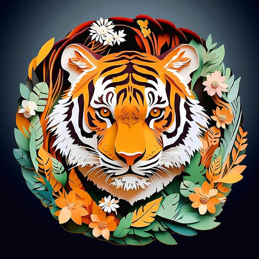 Wooden Puzzles for Adults - King of The Forest Wooden Jigsaw Puzzle, Unique Animal Shaped Wood Puzzles Adult, Christmas Birthday Gifts for Friends/Family, Home Decor 13.4 * 13.2in 270pcs