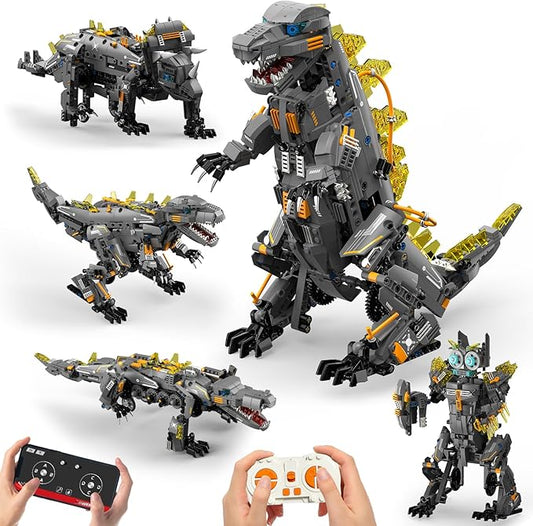 Sunrad 5 in 1 STEM Robot Building Kit, 935Pcs APP & Remote Control Robot Toys for Kids Age 8-14+, Engineering Technic Coding Robotic, Build RC Robots Set Science Educational Toy Gift for Boys Girls