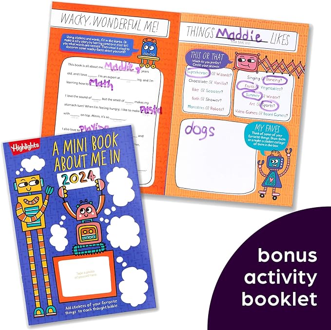 Highlights for Children Hidden Pictures 2024 Activity Books for Kids Ages 6 and Up, 4-Book Set of Travel-Friendly Screen Free Seek and Find Fun, Books Double as Coloring Books