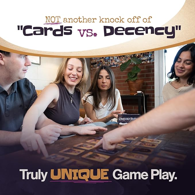 Inspiration Play Superficial Adult Party Card Game - The Skin-Deep Game for Shallow People - Hilarious Party Games for 18+, 2 to 10 Players