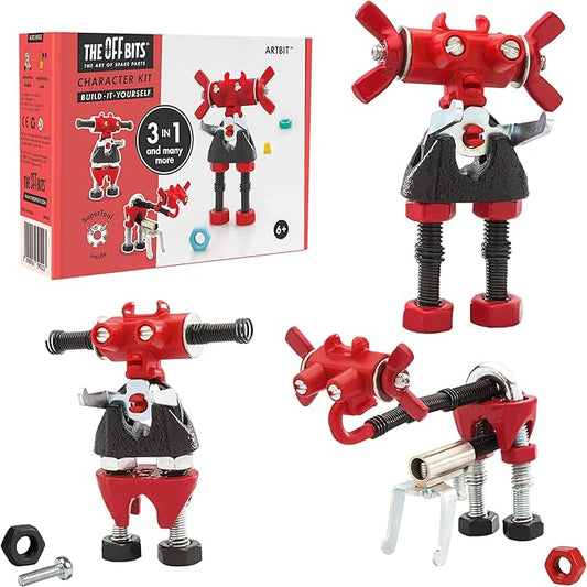 The Off Bits ArtBit Build Your Own Robot Toy Construction Set, Educational Easter Gift Ideas STEM Activities Learning Kit, Creative Build and Play Model Kit Steam Toys for 6 7 8 9 10+ Year Old