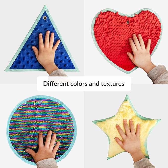 ODOXIA Sensory Mats for Autistic Children | Sensory Tiles for Kids | Sensory Wall Panel | Sensory Mats (Shapes) | Sensory Toys | Sensory Room Equipment | Sensory Disorder Toys for Tactile Play