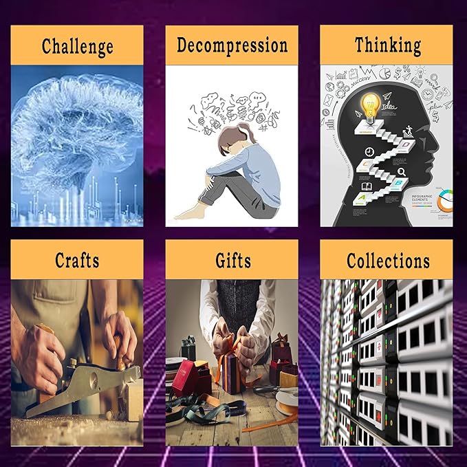 Metal Brain Teasers Puzzles for Kids and Adults 3D Unlock Interlocking Puzzles IQ Logic Test Disentanglement Educational Toy for Kids Adults