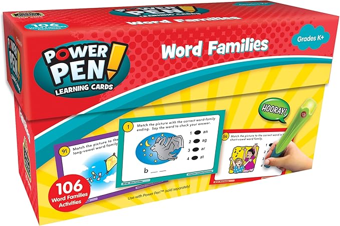 Teacher Created Resources Power Pen Learning Cards: Word Families (6105)