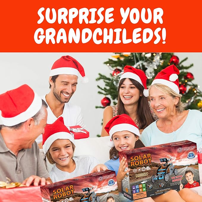 STEM 12-in-1 Solar Robot Toys, Building Science Educational Experiment Kit for Kids Aged 8-12 | 190 Pcs Robotics kit for Kids, Young Engineer Gift for Boys Girls Aged 8-12 & Up