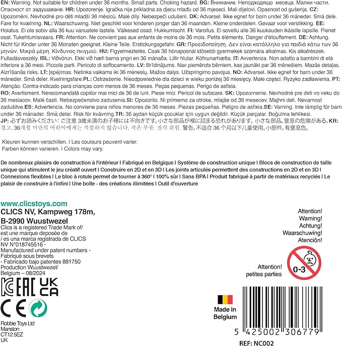 Nano Clics Creative Builders 250, Construction Toys for Children Ages 8 and up, Creative Educational Toys in a 250 Piece Set, Building Blocks for Girls and Boys, Durable Toys