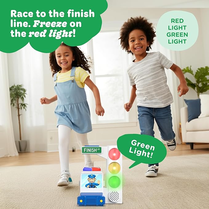Move2Play, Red Light Green Light Game with Motion Sensing | Family Fun & Birthday Party Games | Gift for Kids, Preschool, & Toddlers Ages 2, 3, 4, 5, 6, 7+ Year Olds | Travel, Indoor, Outdoor