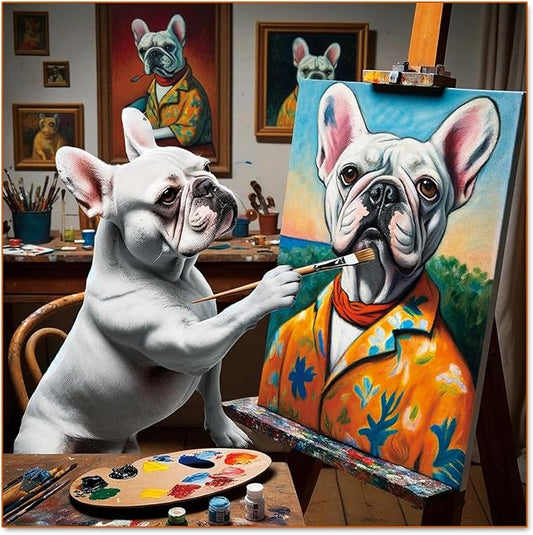 500 Pieces Animal Jigsaw Puzzles for Adults and Teens and Kids Family Happy Toys Painting Bulldog