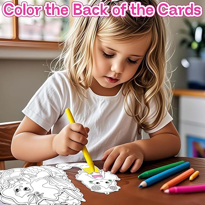 iGetooy 10 Sets DIY Mosaic Stickers for Kids, Mermaid Art Craft Kit with 720+ Stickers, Travel Toys for Kids, Birthday Gifts for Girls and Boys 3-8 Year Olds