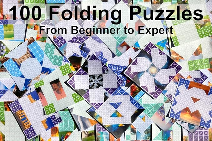 FOLDOLOGY 1&2 Combo Pack - Origami Puzzle Game for Kids, Teens, & Adults | Brain-Training, Travel-Friendly, Screen-Free Fun | Unique Gift for Ages 10+ & Puzzle Lovers | 200 Challenges