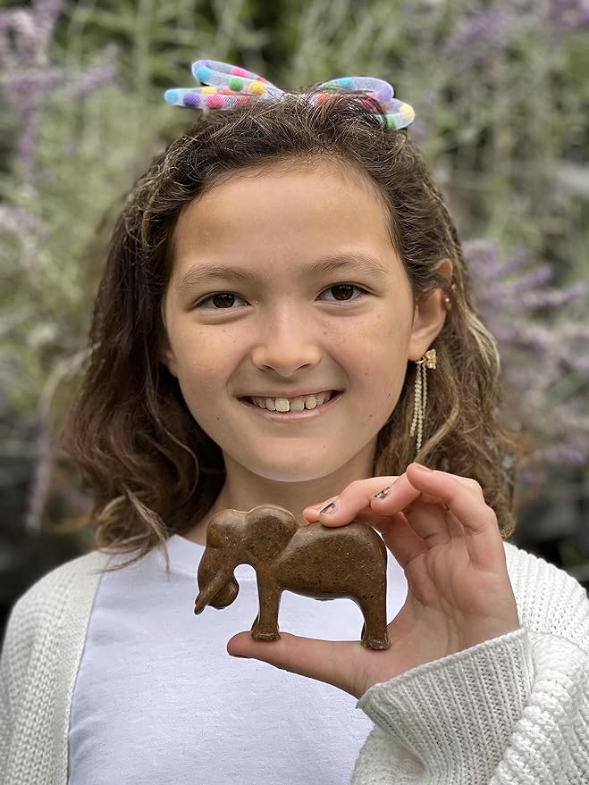 STUDIOSTONE CREATIVE DIY Arts & Crafts Carving Kit Kids Adults Safari Set of 3 Sculpture Soapstone