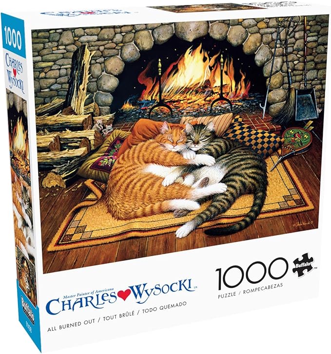 Buffalo Games - Charles Wysocki - All Burned Out - 1000 Piece Jigsaw Puzzle for Adults -Challenging Puzzle Perfect for Game Nights - Finished Size is 26.75 x 19.75
