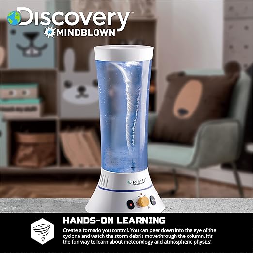 Discovery™ Tornado Lab, 5-Speed Cyclone Controller, Educational Learning Activity Kit, Fun and Exciting Toy, STEM Experiment Set for Boys, Girls, Kids Ages 6+