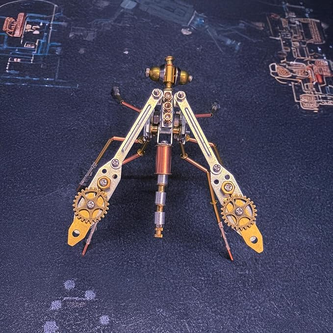 Steampunk Metal Insect Bug Mechanical Steampunk Sculpture Steampunk Mechanical Insect Clockwork 3D Steampunk Metal Puzzle Kits for Adults (Mechanical Mosquito Y)