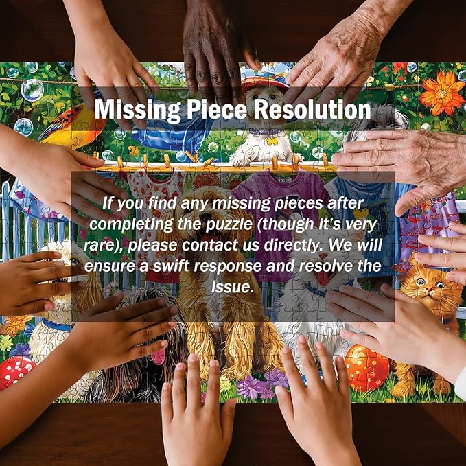 300 Piece Puzzles for Adults, Cute Dog Jigsaw Puzzle for Adults Children Elderly, Large Piece Fun Animal Puzzle for Kids Ages 8-10 10-12, Challenging Landscape Puzzles,Family Game Great Gift 20.5*15in