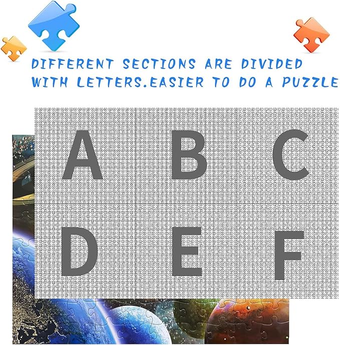 Jigsaw Puzzles 100 Pieces for Kids Youth Families (Space Traveler, Solar System) Pieces Fit Together Perfectly