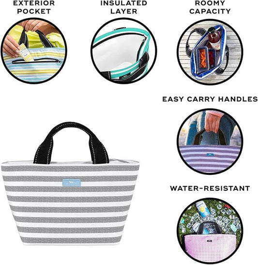 SCOUT Nooner Lunch Bag - Lightweight Insulated Soft Cooler for Women, Teachers, Nurses, Beach, Travel, Pool & Picnic Cooler