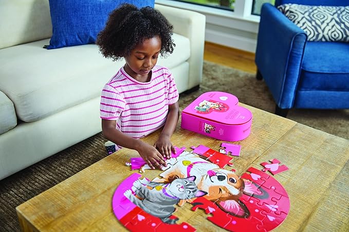 Crocodile Creek Jigsaw Puzzle, 36 Piece for Kids 3 Years and Up, Heavy-Duty Shaped Box for Storage, Finished Puzzle Size 18 x 18 inches, Friends Fur-Ever