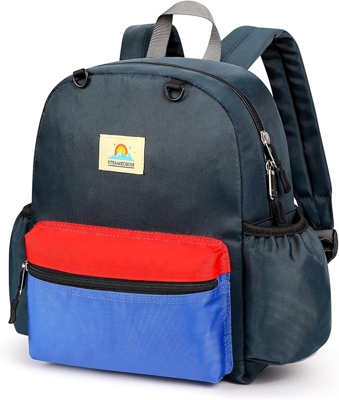 STEAMEDBUN Toddler Backpack for Boys 2-4: Preschool Kindergarten Backpacks - 12 inch Daycare Backpack