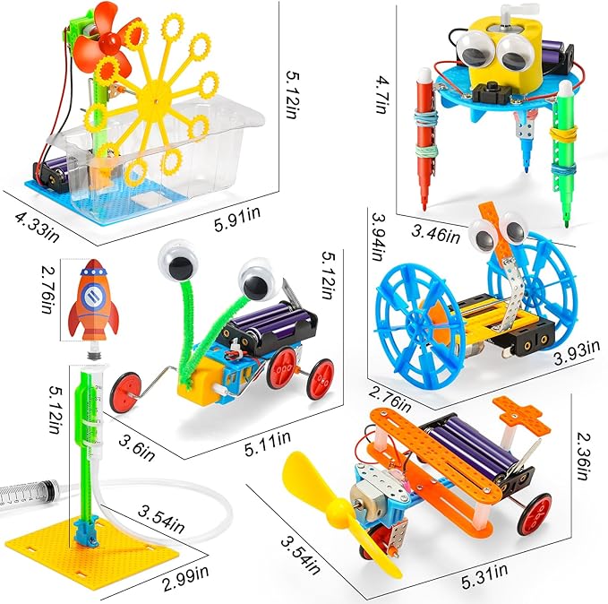 Robotics for Kids Ages 8-12 6-8, Boy Crafts Kids STEM Science Robot Building Kits 8-10 5-7 10-12, STEM Toys for Boys Gifts Age 6 7 8 10 12 13 14 Year Old