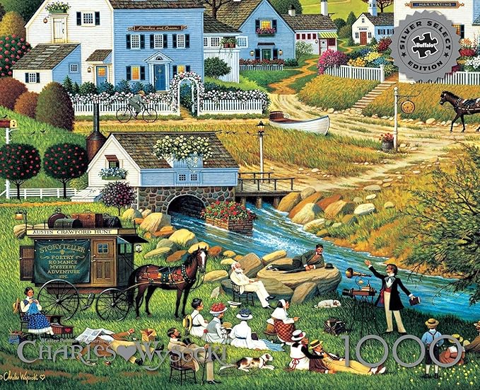 Buffalo Games - Charles Wysocki - Hound of The Baskervilles - 1000 Piece Jigsaw Puzzle for Adults -Challenging Puzzle Perfect for Game Nights - Finished Size is 26.75 x 19.75