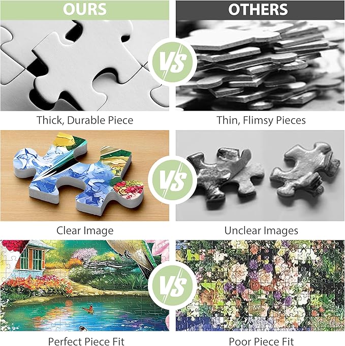 500 Pieces Puzzles for Adults Puzzle Hummingbird Flower Jigsaw Puzzles 500 Piece for Adults Kids Seniors, Letters on Back Challenging Toys Great Gift for Family Friends 20.5 x 15 in