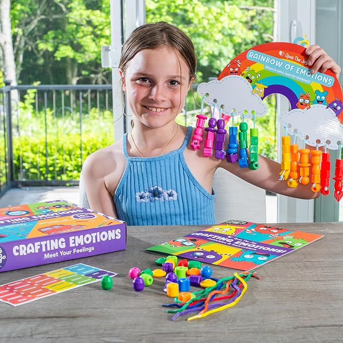 Open The Joy Crafting Your Emotions – DIY Emotional Awareness & Mindfulness Craft Kit for Kids – Creative Arts & Sensory Play for Emotional Regulation & Self-Expression – Ages 4 and Up