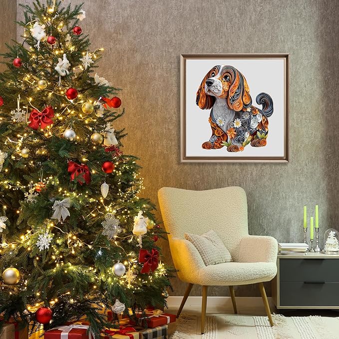 Wooden Puzzles for Adults - Paper Dachshund Wooden Jigsaw Puzzle - Unique Animal Shaped Wood Puzzles Adult - Christmas Birthday Gifts for Adults/Friends/Family - 95pcs 8.5 * 7.5in