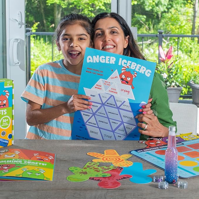 Open The Joy Calming Crafts Kit for Kids - Mindfulness Art Activities, DIY Stress Relief Projects, and Sensory Play for Emotional Wellness - Ages 4 and Up