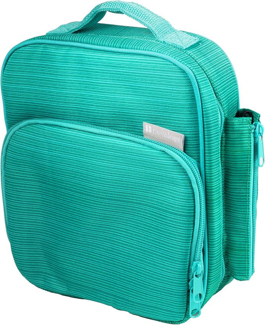Kids Insulated Lunch Box w Snack Pocket & Expandable Water Bottle Holder For Girls- Waterproof Lunchbox Tote Keeps Food Hotter or Colder Longer - Reusable Back to School Bag Fits Most Bento Containers