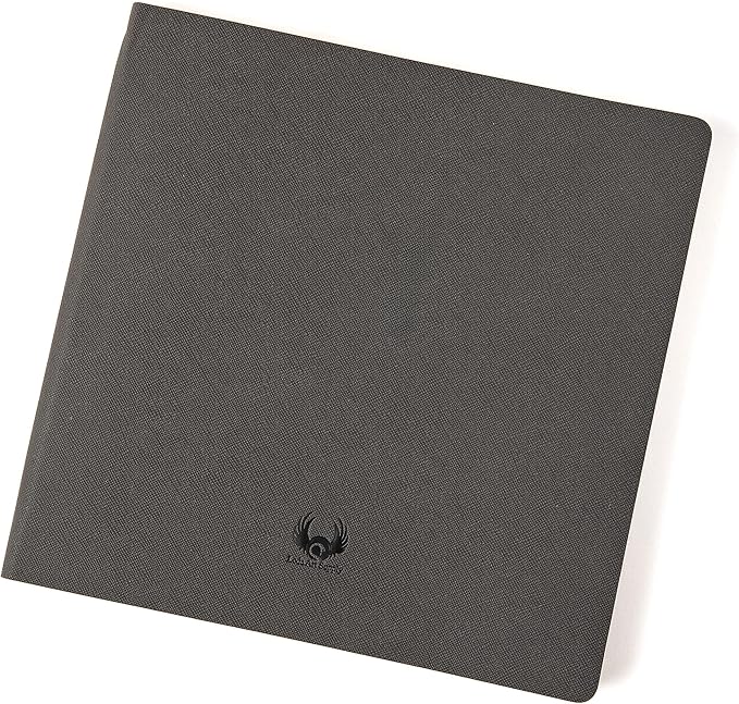 Square-Shaped Sketchbook, 8.3 x 8.3 inches, Lays Flat Flexible Sketch Book for Artists, Ideal for Ink, Water Color, Pen, Pencils, 160 Tear Resistant Pages, Size: Square Medium, Leda Art Supply
